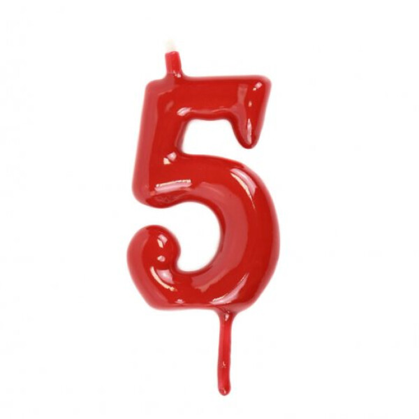 Vela nº 5 Vermelho