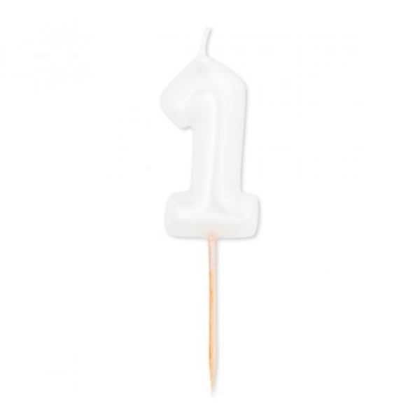 Vela nº1 Branco Perlado