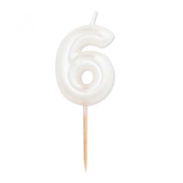 Vela nº6 Branco Perlado