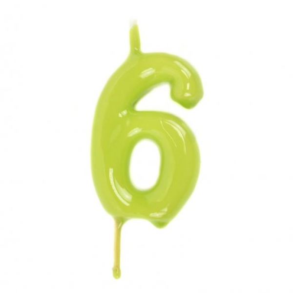 Vela nº6 Verde Pistachio