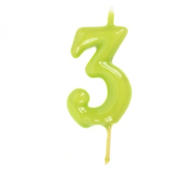 Vela nº3 Verde Pistachio