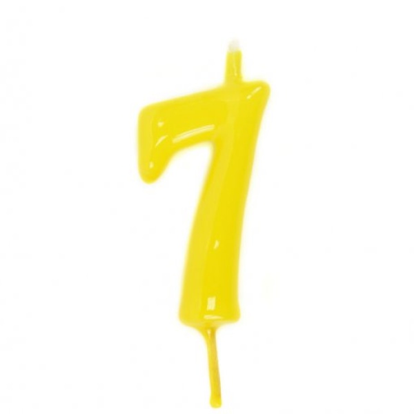 Vela nº 7 Amarelo