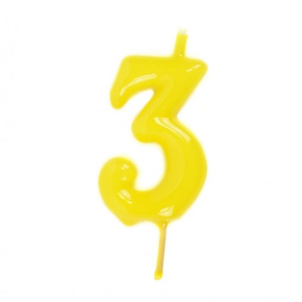 Vela nº 3 Amarelo