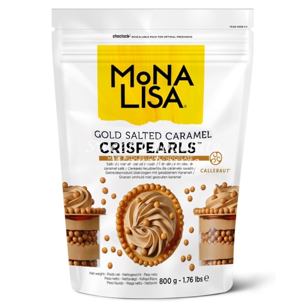 Chocolate Pérolas caramelo salgado - 800g Monalisa Callebaut