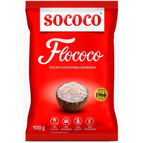 Coco ralado flocado sococo 100gr
