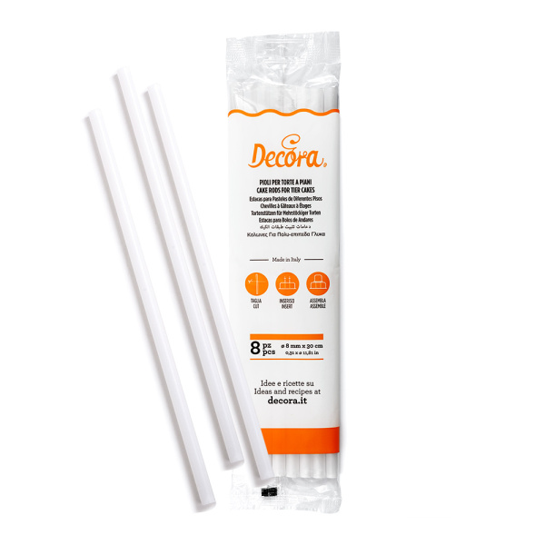 Suporte p/ Bolo Decora 8mmx30cm - 8UN