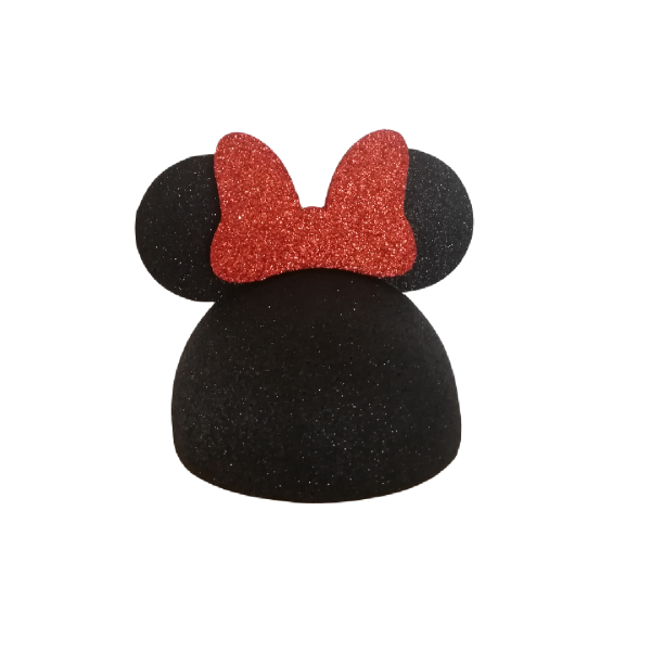 Esferovite cabeça minnie c/ laço vermelho