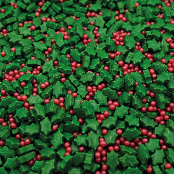 Decoração de açúcar - Mix Azevinho