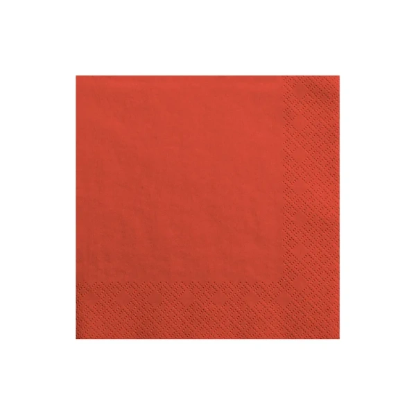 Guardanapos Vermelho 33x33cm 20 und