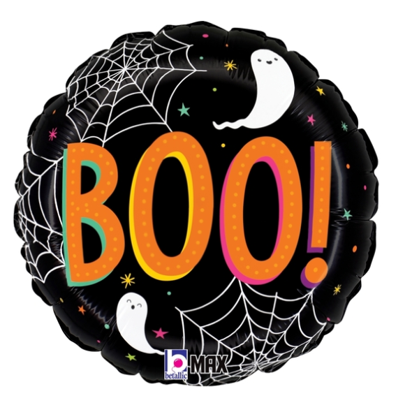 Balão Foil redondo 18" -  Boo Eek Halloween